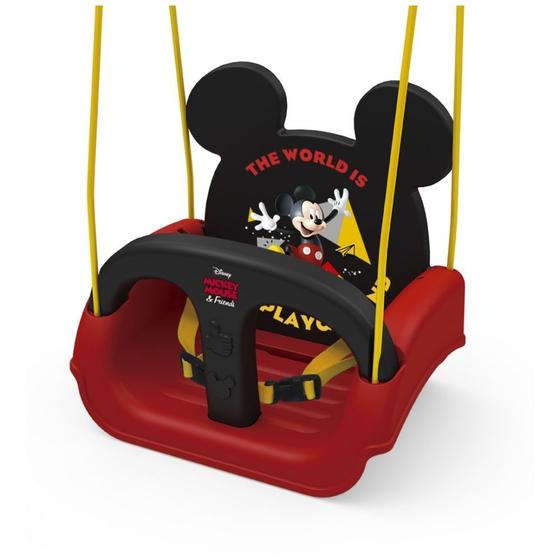 Imagem de Balanço Infantil Mickey Com Encosto Cinto Brinquedo Xalingo