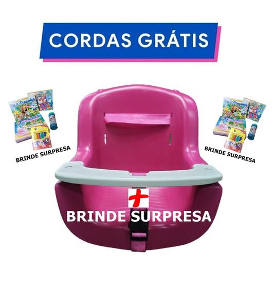 Imagem de Balanço Infantil + PRESENTE SURPRESA Bebê Rosa Brinquedo