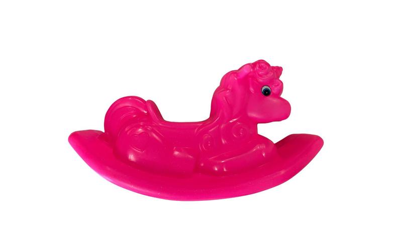 Imagem de Balanço Unicórnio- Gangorra Cavalinho Unicório - Linha Premium infantil-Na Cor Rosa com Glitter - 1 Linha Playground- P