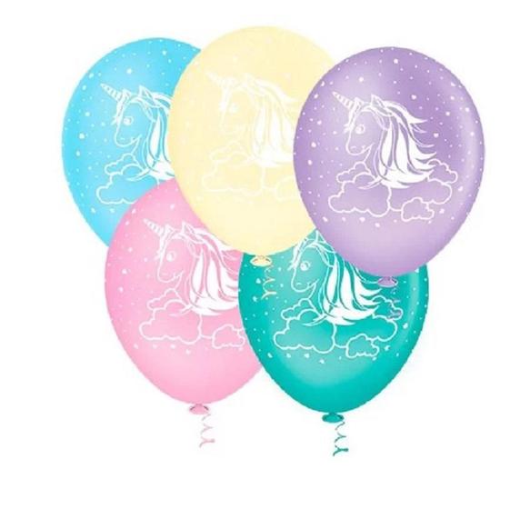 Imagem de Balao 10 Red Unicornio Sortido C/25 Pic Pic