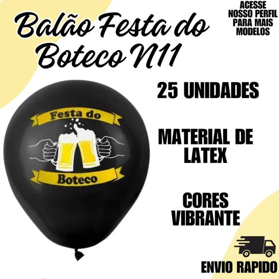 Imagem de Balão 11 Polegadas Festa Boteco Happyday Festa Decoraçao