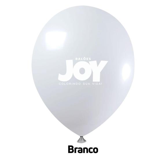 Imagem de Balao 14 liso branco c/12 - joy - JOY BALOES