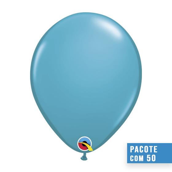 Imagem de Balão Azul Petróleo Tropical 16 Pol Pc 50un Qualatex 43902