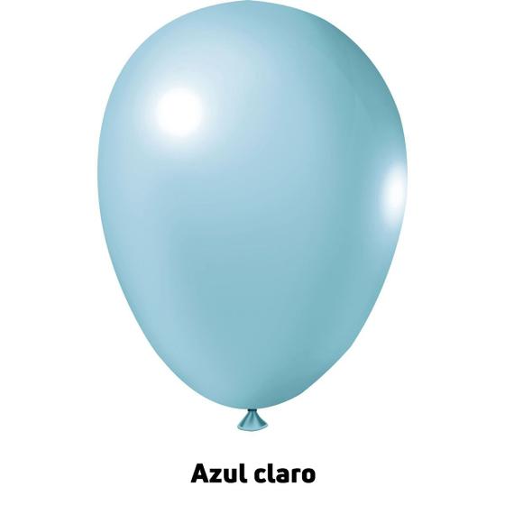 Imagem de Balão Bexiga 7 Polegadas Várias cores 1 Pacote com 50un.
