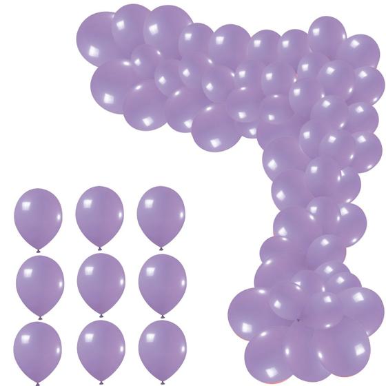 Imagem de Balão Bexiga 9 Polegadas Pacote Com 50, Balão Liso Para Decoração De Festas E Eventos Várias Cores