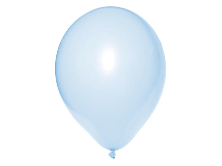 Imagem de Balão Bexiga Candy Color Azul Cor Pastel Número 5 Polegadas Pequeno Para Festas 50 Unidades