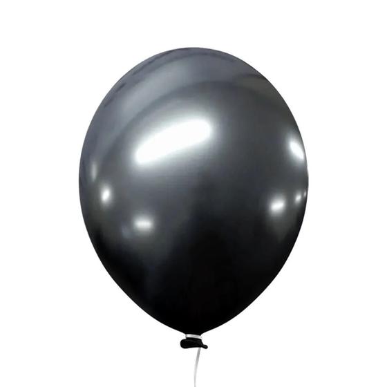 Imagem de Balão Bexiga Metalizado N5 com 25 un Cromado Várias Cores