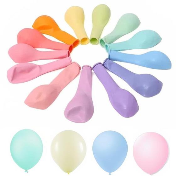 Imagem de Balão Bexiga Tom Pastel Candy Color 7 Polegadas 50 Unidades - Festball
