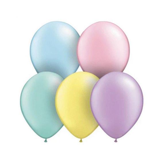 Imagem de Balão Candy Pastel Matte Sortido nº9 23cm - 25 Unidades - Balões Joy