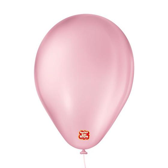 Imagem de Balão de Festa Basic - Rosa - 6,5"- 50 unidades - Balões São Roque 