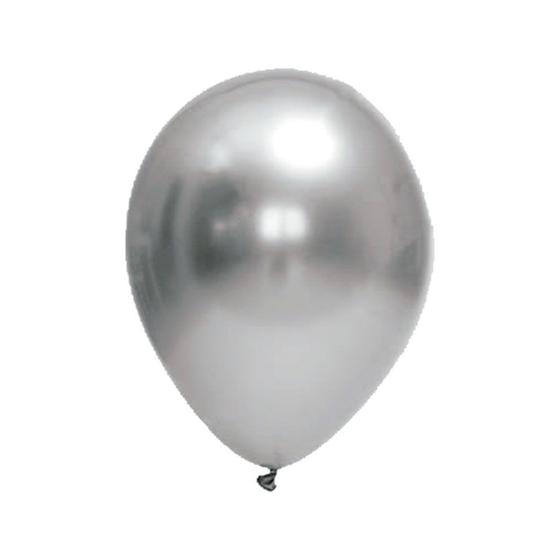 Imagem de Balão de Festa Látex Chrome - Prata - FestBall - Rizzo