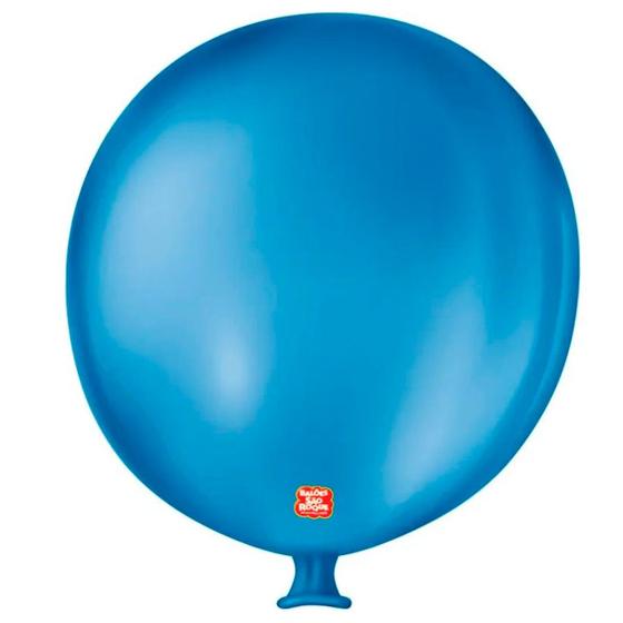 Imagem de Balão de Festa Látex Gigante 3 pés - 91cm - Azul Cobalto - 1 unidade - São Roque - Rizzo