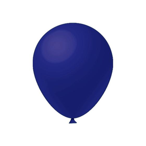 Imagem de Balão de Festa Látex Liso - Azul Escuro - Festball - Rizzo