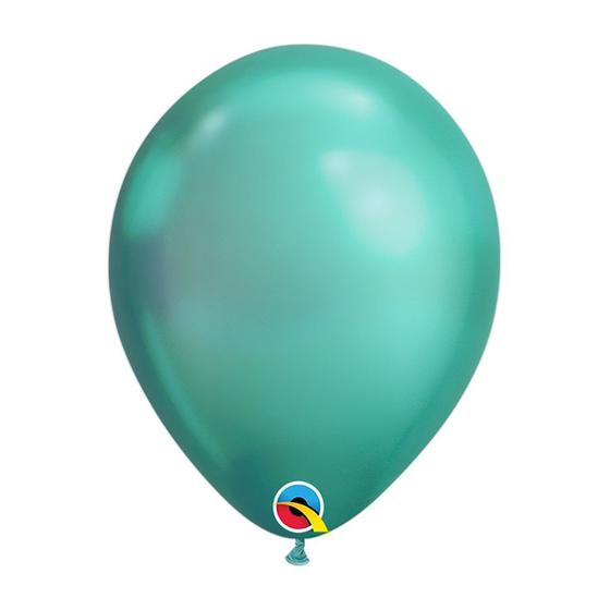 Imagem de Balão de Festa Látex Liso Chrome - Green (Verde) - Qualatex - Rizzo