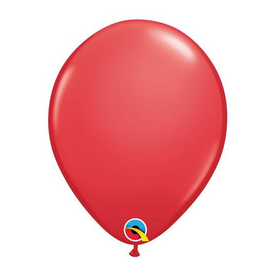 Imagem de Balão de Festa Látex Liso Sólido - Red (Vermelho) - Qualatex - Rizzo