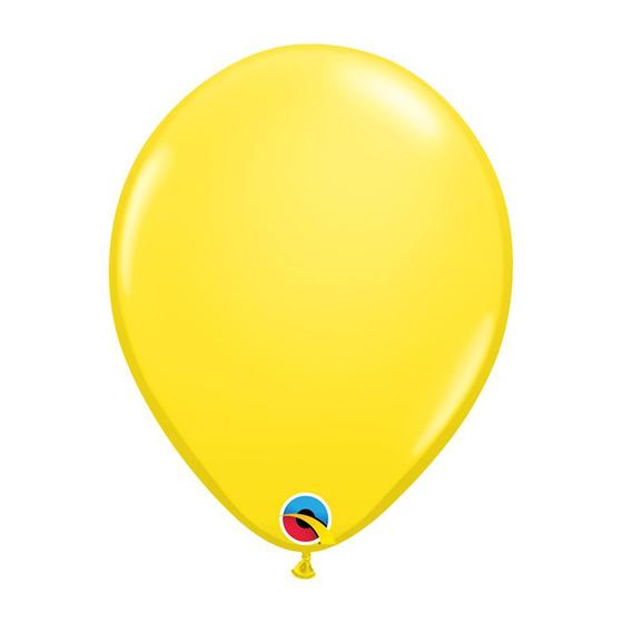 Imagem de Balão de Festa Látex Liso Sólido - Yellow (Amarelo) - Qualatex - Rizzo