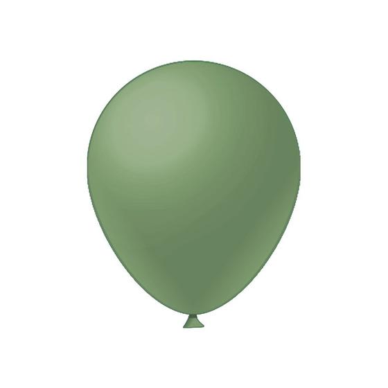 Imagem de Balão de Festa Látex Liso - Verde Eucalipto - Festball - Rizzo