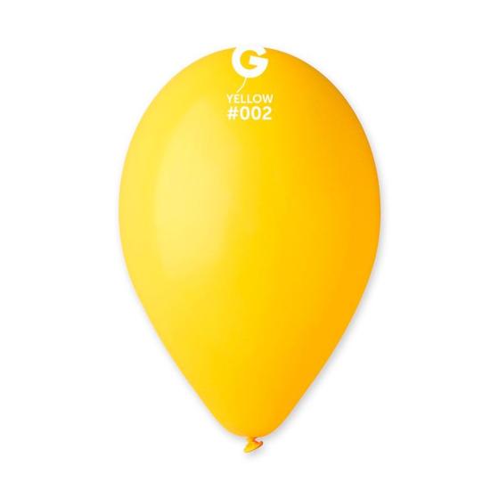 Imagem de Balão de Festa Látex Liso Yellow (Amarelo) 002 -  Gemar - Rizzo