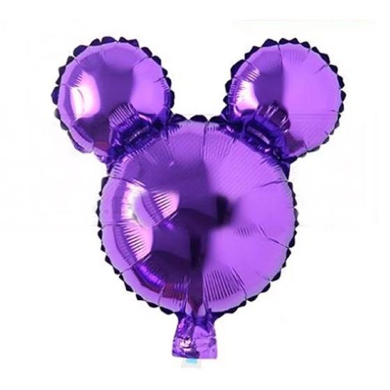Imagem de Balão de Festa Metalizado 65'' 60 - Simbolo Mickey Mouse Roxo - 1 unidade - Rizzo