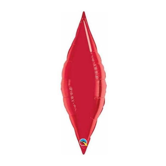 Imagem de Balão de Festa Microfoil 13" 33cm - Taper Vermelho Rubi - 1 unidade - Qualatex Outlet - Rizzo