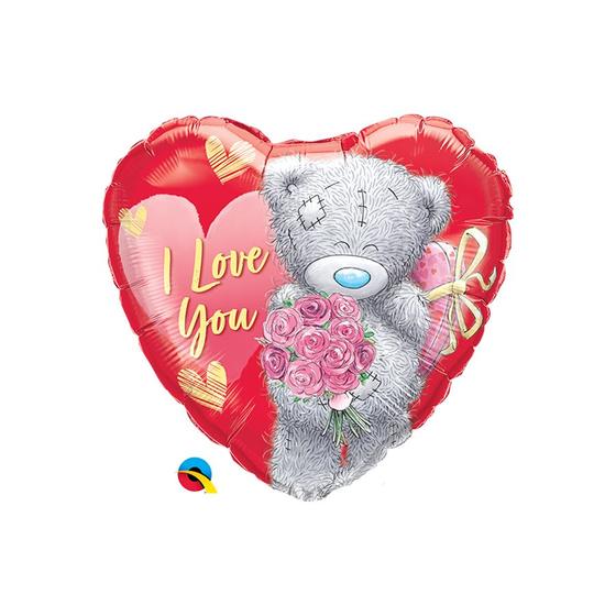 Imagem de Balão de Festa Microfoil 18" 46cm - Coração Teddy I Love You Buquê - 1 unidade - Qualatex Outlet - Rizzo
