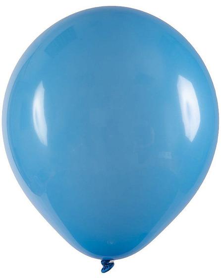 Imagem de Balão de Festa Redondo Big Balão 250" - Azul Celeste - 01 Unidade - Art-Latex - Rizzo