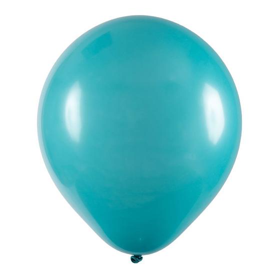 Imagem de Balão de Festa Redondo Profissional Látex Liso - Azul Turquesa - Art-Latex - Rizzo Balões