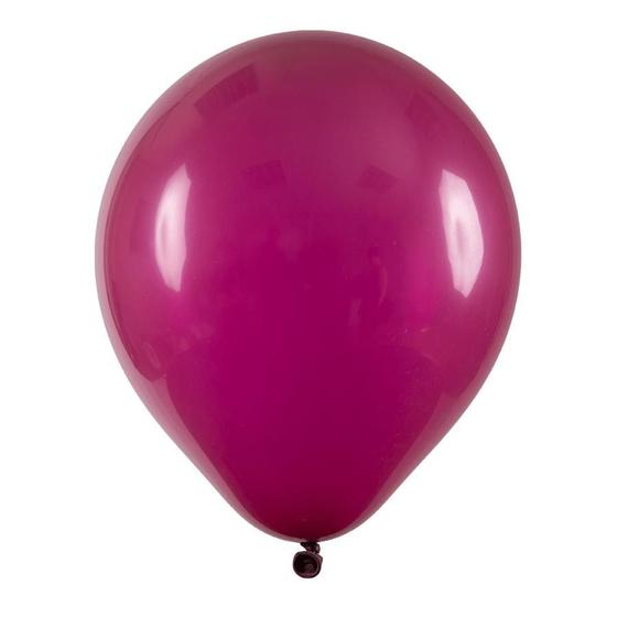 Imagem de Balão de Festa Redondo Profissional Látex Liso - Vinho - Art-Latex - Rizzo Balões