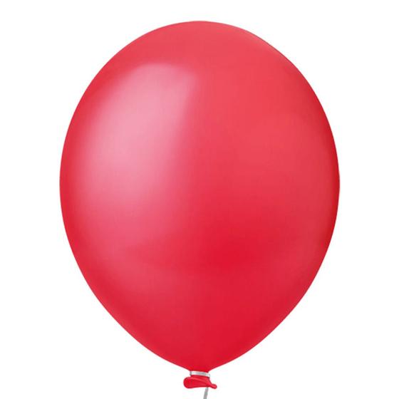 Imagem de Balão de Festa Redondo Vermelho nº9 23cm - 50 Un