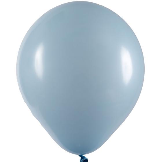 Imagem de Balão de Látex Azul Claro - 12 Polegadas - 24 Unidades