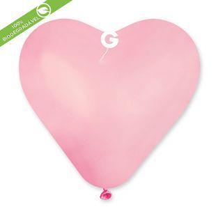 Imagem de Balão de látex rosa claro coração 17 polegadas pc 25 unidades gemar 587357