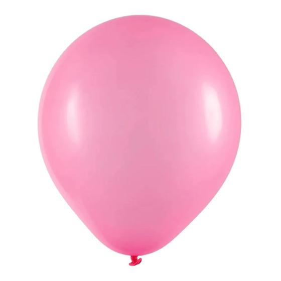 Imagem de Balão de Látex Rosa Pink Liso - 5 Polegadas - 50 Unidades