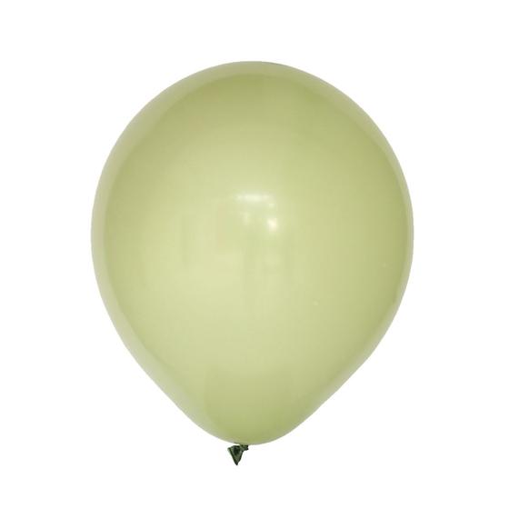 Imagem de Balão de Látex Verde Sálvia - 7 Polegadas - 50 Unidades