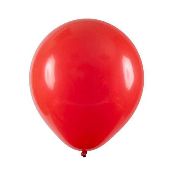 Imagem de Balão de Látex Vermelho - 5 Polegadas - 50 Unidades