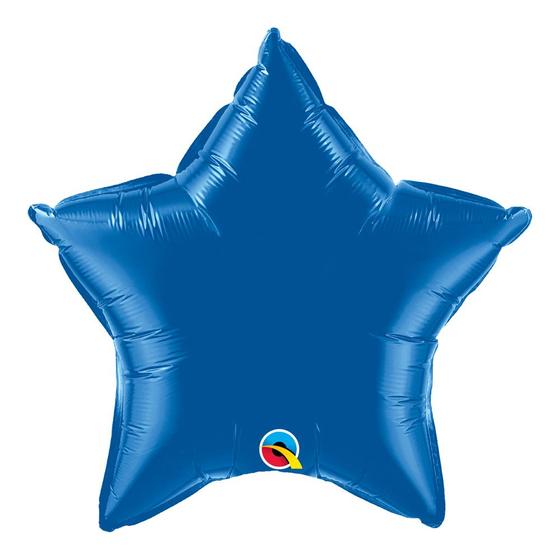 Imagem de Balão Estrela Azul Escuro 20 Pol Solta Qualatex 86472