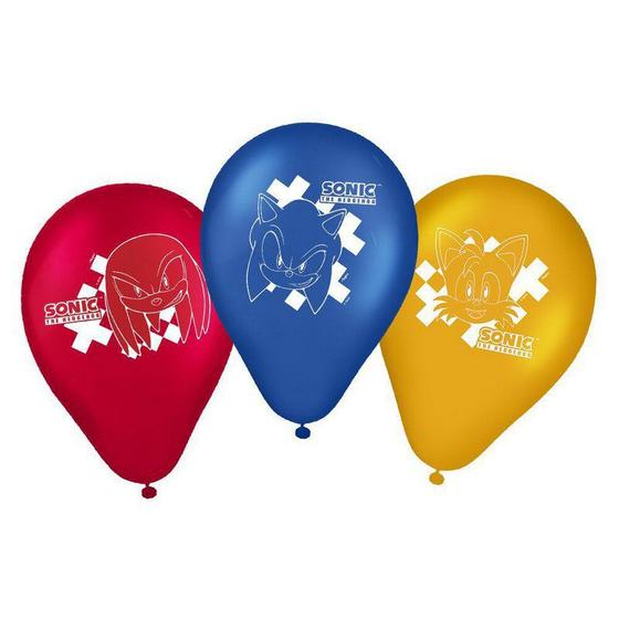 Imagem de Balão Festa Sonic - 25 unidades - Regina Festas - Rizzo Embalagens e Festas
