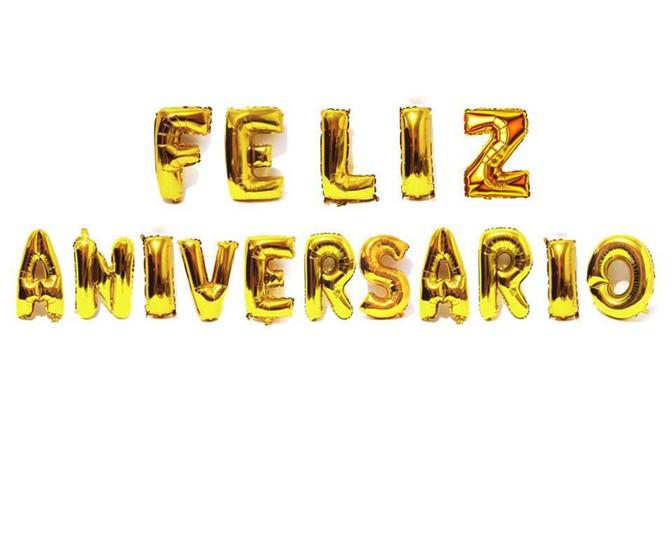 Balão Gigante Faixa Feliz Aniversário Dourado Metalizado 75 Cm Festas Menor preço em Balão Gigante Faixa Feliz Aniversário Dourado Metalizado 75 Cm Festas
