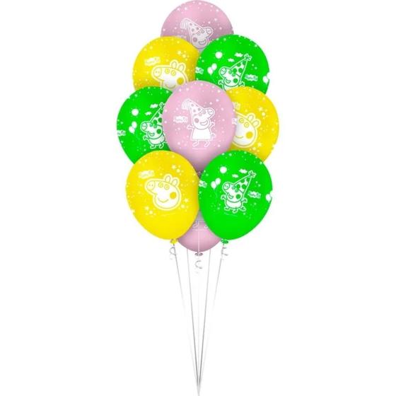 Imagem de Balão Látex 12 Peppa Pig 10 Un - Regina