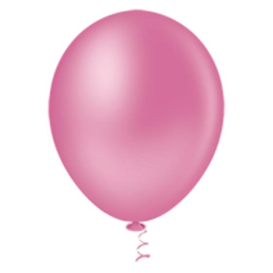 Imagem de Balão Látex Redondo 5 Rosa Forte 50 Un - Pic Pic