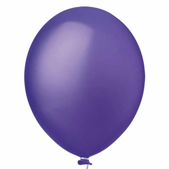 Imagem de Balão Látex Violeta - 9 Polegadas - 50 Unidades