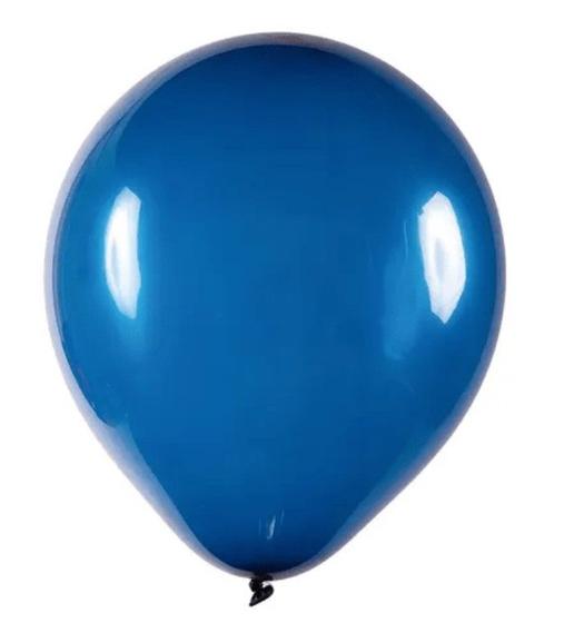 Imagem de Balão Liso Linha Buffet N7 Azul Marinho 50un Art Latex