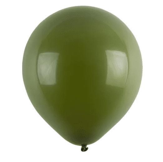 Imagem de BALÃO LISO REDONDO - PIC PIC Nº 05 -  VERDE MILITAR - Pacote com 50 unidades