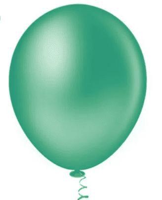 Imagem de BALÃO LISO REDONDO - PIC PIC Nº 05 -  VERDE - Pacote com 50 unidades