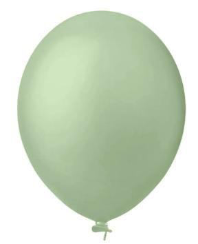 Imagem de BALÃO LISO REDONDO - PIC PIC Nº 16 - VERDE EUCALIPTO - Pacote com 12 unidades