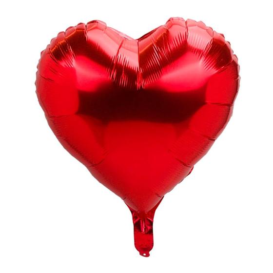 Imagem de Balão Metalizado 18" Coração Vermelho - 40 cm - Balão Coração