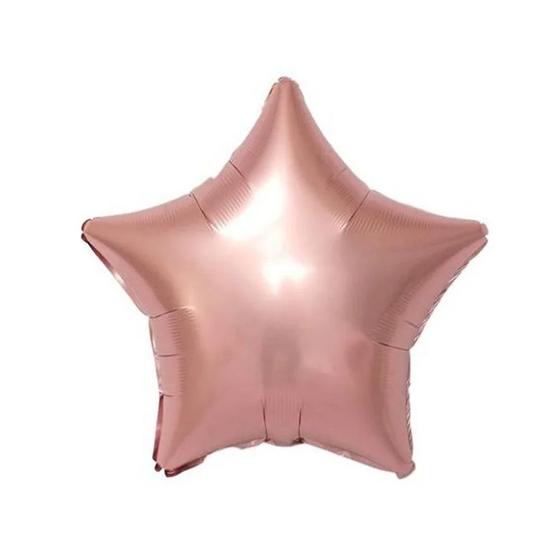 Imagem de Balão Metalizado 20" 50cm - Estrela Rose Gold - 1 Unidade