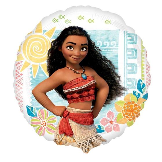 Imagem de Balão Metalizado Amscan International Moana Princess de 18 polegadas