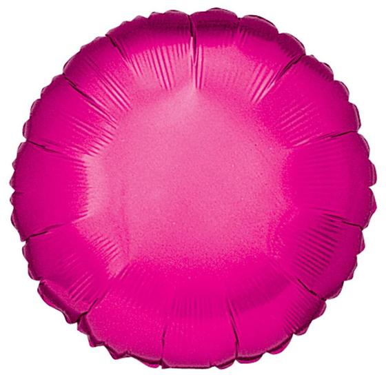 Imagem de Balão Metalizado Decoração Redondo Pink 45cm para Decoração de Festas Aniversário e Eventos Un