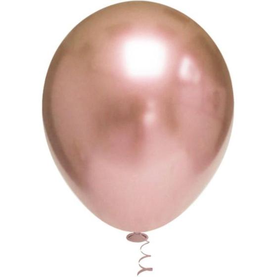 Imagem de Balao para Decoracao Redondo N.010 Platino Rose GOLD