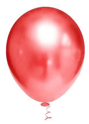 Imagem de BALÃO PLATINO REDONDO - VERMELHO - PIC PIC Nº 09 - Pacote com 25 unidades